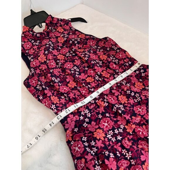 New Chelsea28 Size 2 Floral Print Halter Neck Midi Dress - Picture 5 of 13